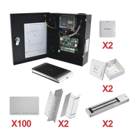 Kit de Control de Acceso con TARJETA para 2 Puertas   / TODO INCLUIDO / Software IVMS4200 incluido