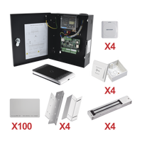 Kit de Control de Acceso con TARJETA para 4 Puertas  / TODO INCLUIDO / Software IVMS4200 incluido