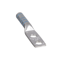 Zapata de compresión LCC6-14A-L para cal. 6 Awg, Doble barreno para tornillo prisionero de 1/4, Espaciado de orificio 16mm, 1 Pz