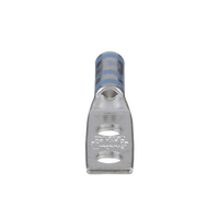 Zapata de compresión LCD6-14A-L para cal. 6 Awg, Doble barreno para tornillo prisionero de 1/4, Espaciado de orificio 16mm, 1 Pz