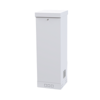 Gabinete para Piso, Capacidad, 31 Unidades de Rack, Doble puerta y Postes frontales e intermedios ajustables, Color Blanco, Se envía el Gabinete Armado.