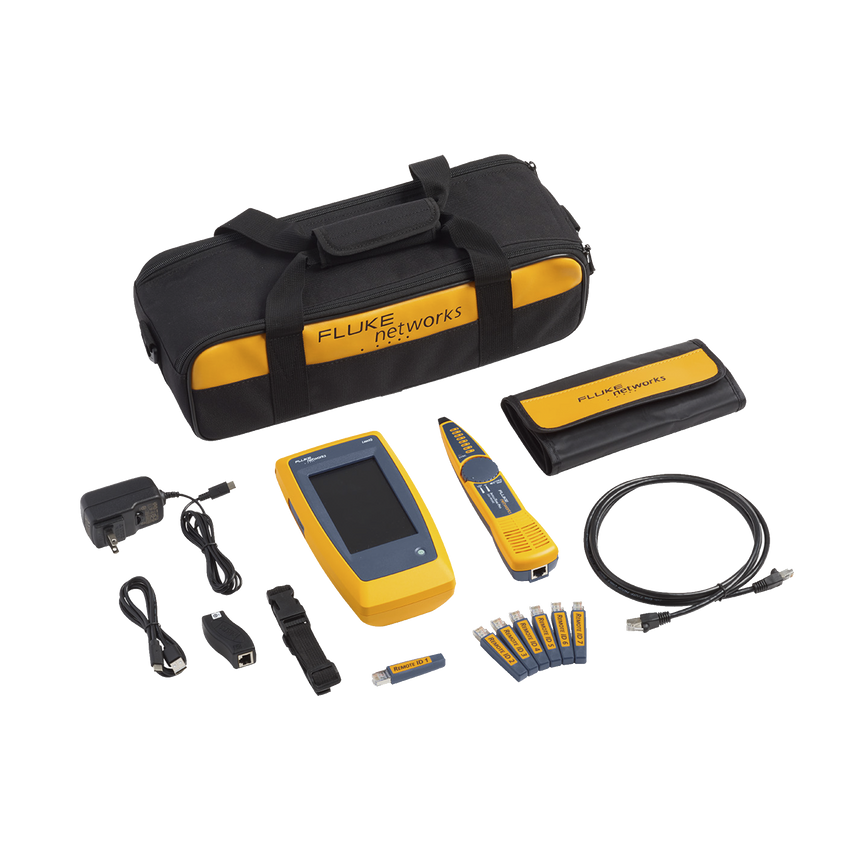 Kit Avanzado de Calificador de Red LinkIQ, Para Verificar Rendimiento de Cableado Hasta 10Gbps Basado en Frecuencia, con Pantalla Multitáctil a Color