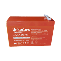 Batería 12 V / 7.5 Ah / UL / Tecnología AGM / Vida útil promedio de 5 años / Retardante a la Flama / Para equipo electrónico, Alarmas de Intrusión / Incendio/ Control de acceso / Video Vigilancia / Incluye adaptad