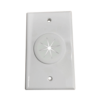 Placa de Pared, con Orificio y Grommet, Ideal para pasar cables