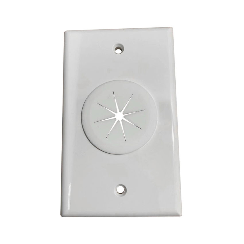 Placa de Pared, con Orificio y Grommet, Ideal para pasar cables