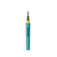 Cable de Fibra Óptica Multimodo OM4 50/125, 12 hilos, para Interior, Tight Buffer 900µm, OFNR Riser, Dieléctrica, Precio Por Metro,(Hasta 2000 metros en un solo tramo de cable)
