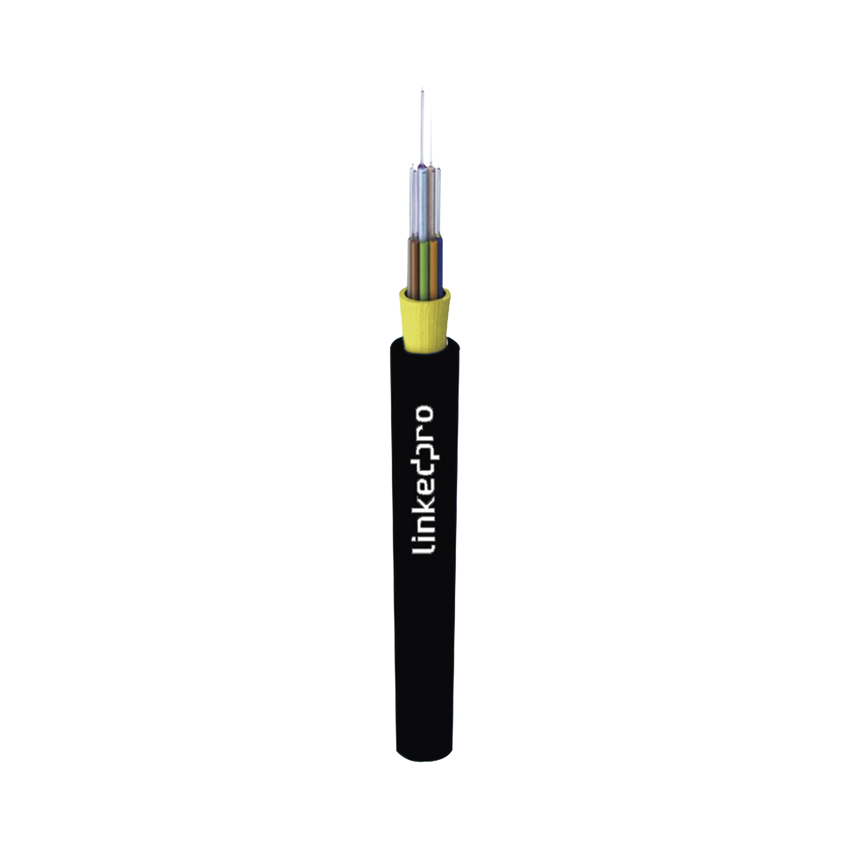 Cable de Fibra Óptica Multimodo OM4 50/125, 12 hilos, Interior/Exterior, Tight Buffer 900µm, OFNR Riser, Dieléctrica, Precio Por Metro, (Hasta 2000 metros en un solo tramo de cable)