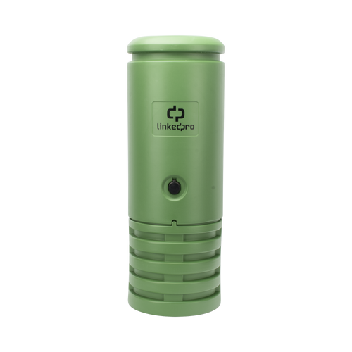 Pedestal para Cajas de Empalme de Fibra Óptica Cilíndrico Color Verde con Bracket Estandar (No incluye caja de empalme)