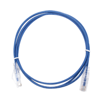 Cable de Parcheo Slim UTP Cat6 - 1.5 m Azul Diámetro Reducido (28 AWG)