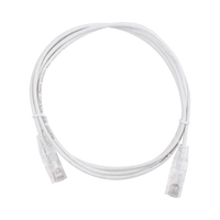 Cable de Parcheo Slim UTP Cat6 - 1.5 m Blanco Diámetro Reducido (28 AWG)