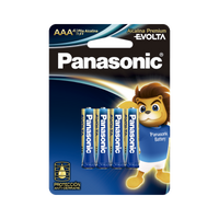 Batería Alcalina AAA 1.5V EVOLTA / No recargable / Paquete de 4 Baterías