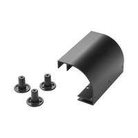 Accesorio de Bajada de Cable, Para Instalación en Escalerilla Hoffman, de Aluminio, Color Negro