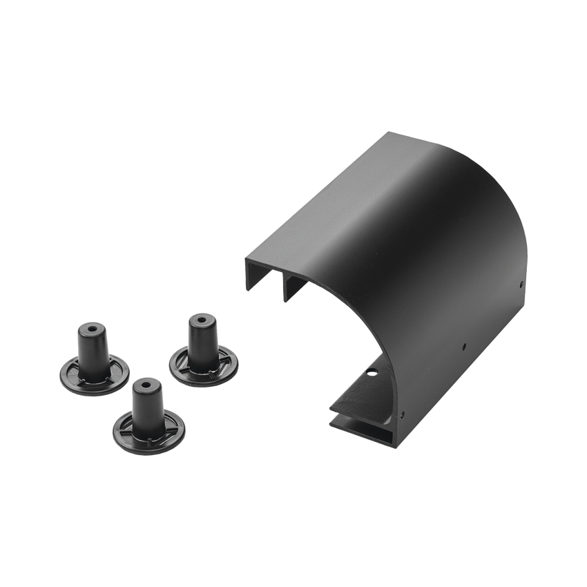 Accesorio de Bajada de Cable, Para Instalación en Escalerilla Hoffman, de Aluminio, Color Negro