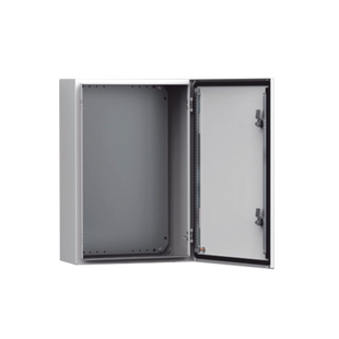 Gabinete de Uso Exterior NEMA 4/12/13; IP66; IK10, 600 x 600 x 400 mm, De Acero, Color Gris Claro