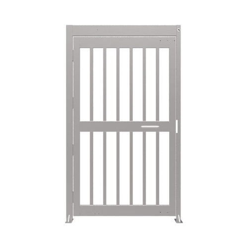 Puerta de Alta Seguridad de Cuerpo Completo Acabado en Acero Inoxidable