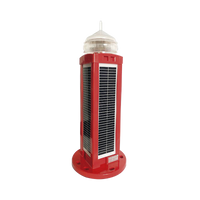 Lámpara de Obstrucción Tipo L-810, LED con Panel Solar, 100 % autónoma. No requiere energía externa.