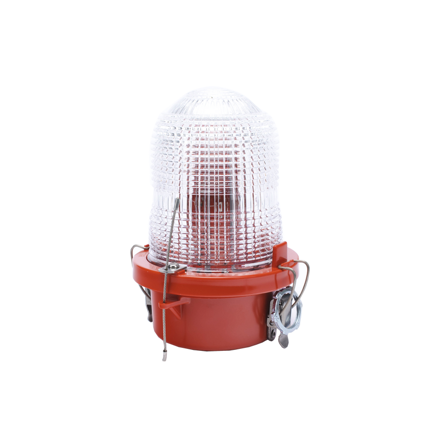 Lámpara de Obstrucción Roja Tipo L-810, LED de baja intensidad, (12 - 24 Vcc).