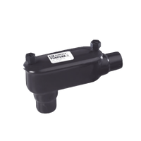Caja Condulet tipo LB con recubrimiento exterior de PVC de 3/4" (19 mm).