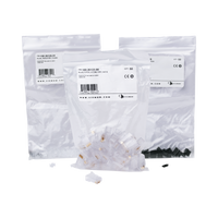 Plug RJ45 Cat6, Para Cable UTP  Calibre 23 a 26 AWG, Chapado en Oro de 50 micras, Bolsa con 50 piezas