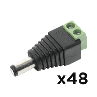 KIT DE 48 CONECTORES MACHO JR52 PARA ALIMENTACIÓN A 12 Vcc