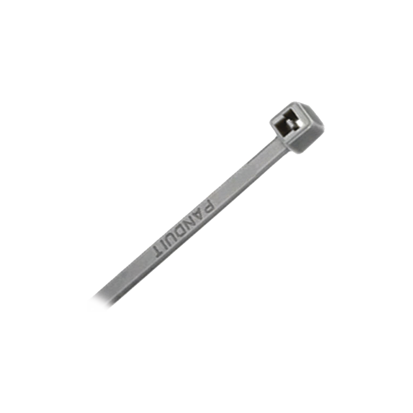 Cincho de Nylon 6.6, Color Gris, 290 mm largo x 3.7mm ancho, sección transversal intermedia, 1000pz