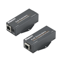 Kit de Extensor PoE/PoE+, Hasta 610 Metros (2000 ft) con Cable Cat5e o Cat6, 10/100Mbps, Incluye Transmisor, Receptor y Fuente de Alimentación