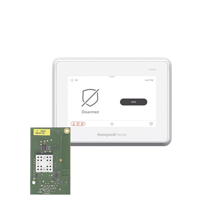 Sistema de Alarma con Pantalla Touch de 7" Compatible con sensores Inalambricos DSC, Bosh, 2GIG,ITI y Serie 5800 agregando el modulo PROTAKEOVER