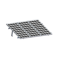 Montaje para Panel Solar, riel 2200mm para Módulos con espesor de 35mm o 40mm, Velocidad de Viento Max. 136km/h