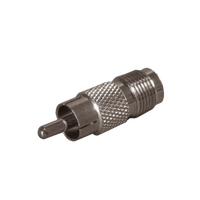 Adaptador de TNC Hembra a RCA Macho tipo Fono para Aplicaciones de Audio y Video, Níquel/ Oro/ Teflón.â??