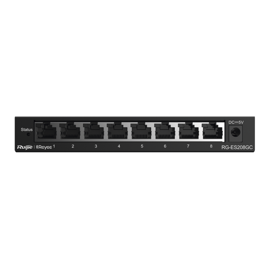 Switch Administrable con 8 puertos Gigabit, gestión gratuita desde la nube
