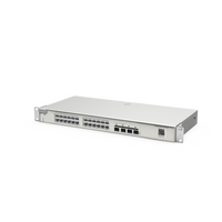 Switch Administrable Capa 2+ Plus, con 24 puertos Gigabit, 4 puertos SFP+ para fibra 10Gb, gestión gratuita desde la nube.