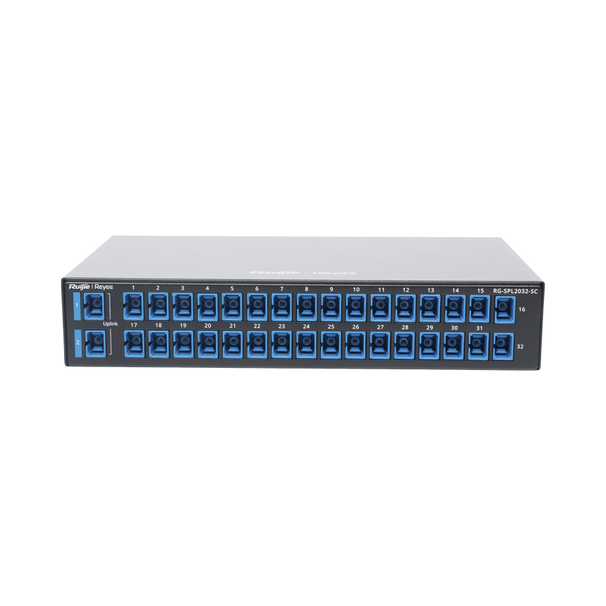 e-Lighten Splitter Pasivo 2/32, Puertos PON SC/UPC, Frecuencias soportadas de 1260nm a 1650nm con hasta 500 mW de Potencia de Entrada