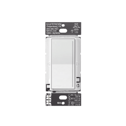 (RadioRa3) )Atenuador (dimmer) Auxiliar de pared, compañero de atenuadores multilocación. Usar en 3 vías o escalera.