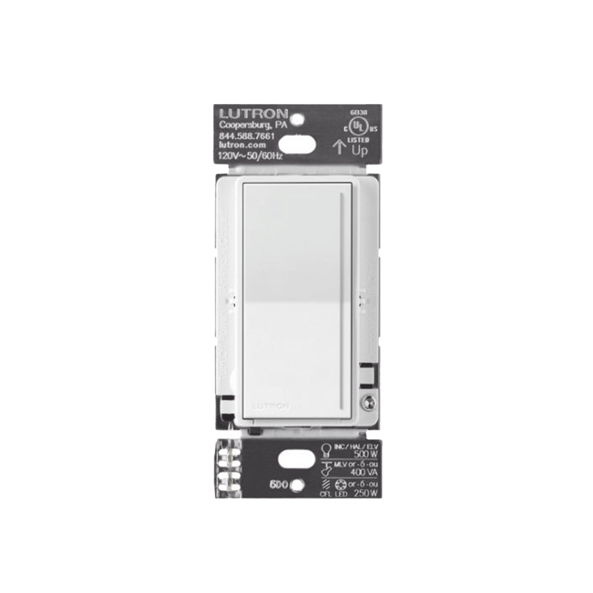 (RadioRa3) )Atenuador (dimmer) Auxiliar de pared, compañero de atenuadores multilocación. Usar en 3 vías o escalera.