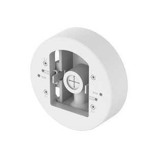 Montaje adaptador para instalacion en poste de camaras Domo y Bala serie X o P marca Hanwha