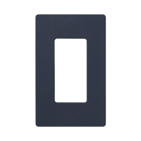 Placa de pared 1 espacio, para atenuador (dimmer), apagador ó control remoto inalámbrico LUTRON.