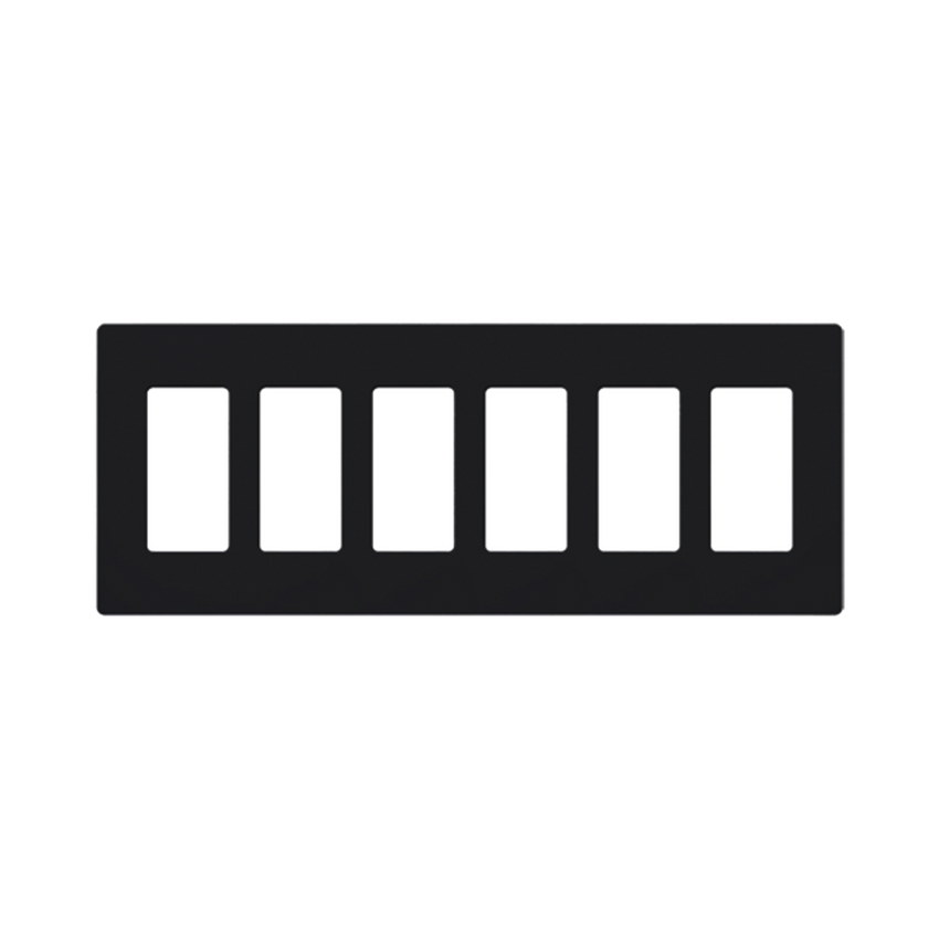 Placa 6 espacios pata dimmer o apagadores Lutron