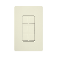 Caja de pared para varios contactos de red o tel, 6 mini espacios