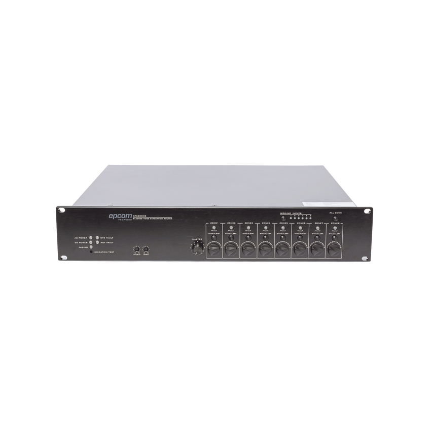 Controlador de Extensión de Evacuación de Voz | 8 Zonas | 500W | Soporta Máx. 19 SF6200MS en Cascada