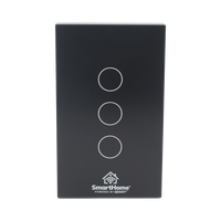 (Wifi) Apagador switch inalámbrico WIFI, control de 3 regresos de carga, 110V