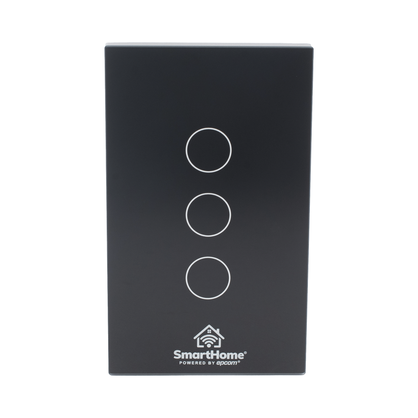 (Wifi) Apagador switch inalámbrico WIFI, control de 3 regresos de carga, 110V