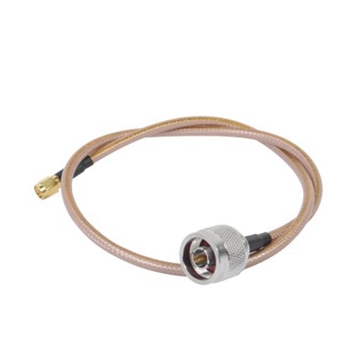 Jumper con Cable LP142 de 60 cm, con Conectores N Macho a SMA Inverso Macho (Hasta 8GHz)