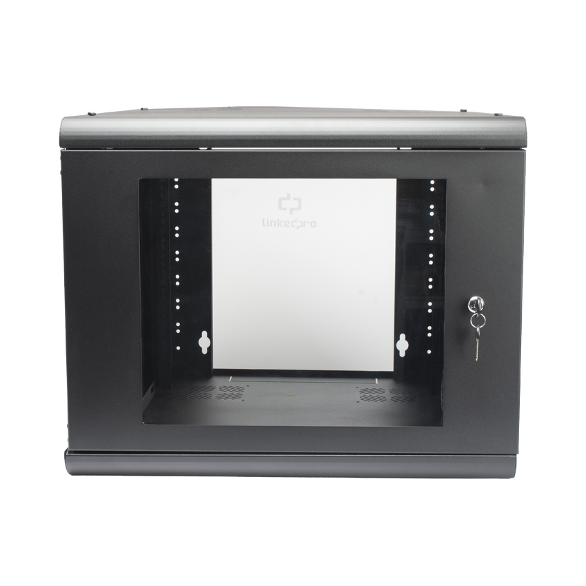 Gabinete de Pared 9U de 635 mm de Profundidad, Rack de 19 in en Acero Reforzado: Compacto y Resistente para Soluciones Profesionales