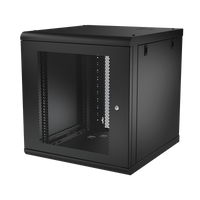 Gabinete de Pared 12U de 635 mm de Profundidad, Rack de 19 in en Acero Reforzado: Compacto y Resistente para Soluciones Profesionales