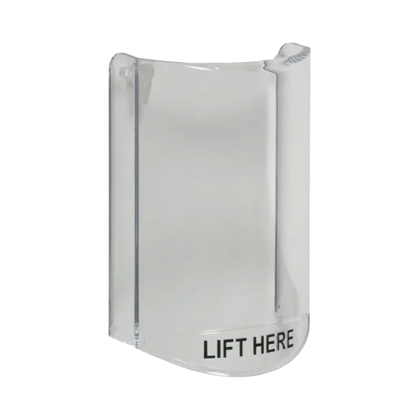 Cubierta Protectora De Policarbonato, Súper Resistente, Sin Sonido, Texto En Ingles, Para Botones Multiusos Serie Stopper® Station De STI