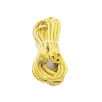 Extensión Eléctrica de Uso Rudo Aterrizada 5 metros /127 V CA 10 A Máximo / Color Amarillo.