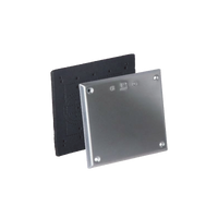 Tapa cuadrada ciega de aluminio con PVC Uretano