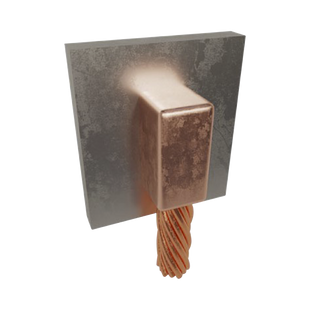 Molde para Soldadura Exotérmica para Cable 2/0 AWG a Superficie de Acero en Vertical a 90°