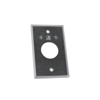 Tapa rectangular aluminio para contacto de 35.2 mm, tipo RR a prueba de intemperie.