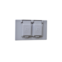 Tapa Dúplex Horizontal con Contratapa / Auto-cierre de aluminio Tipo RR / Placa Intemperie